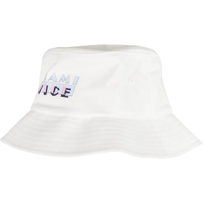 Merchcode Accessoires Klobouk Miami Vice Logo Bucket bílý