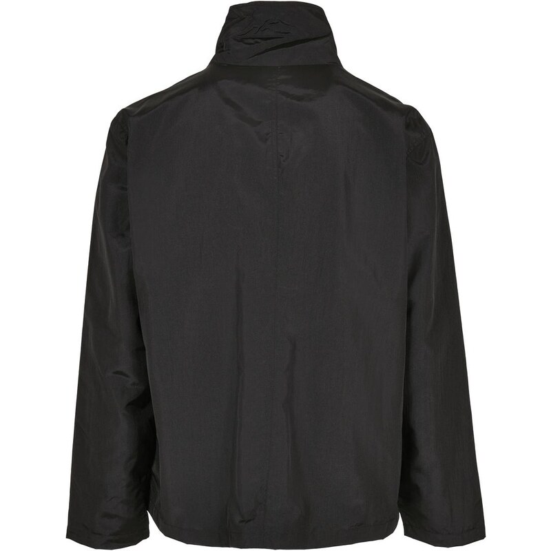 UC Men Nylonová krepová bunda s dvojitou kapsou černá