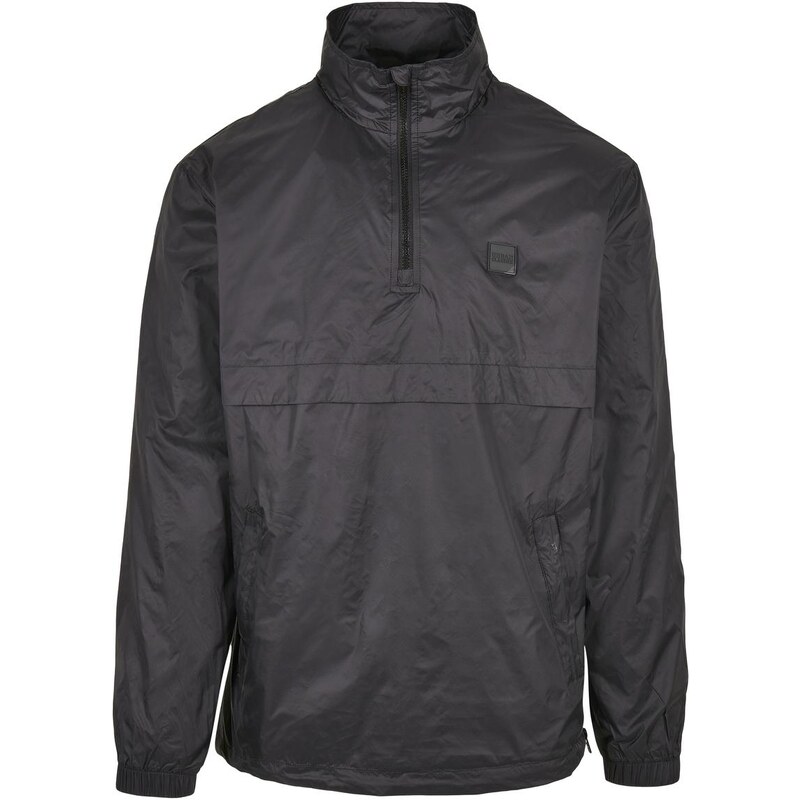 UC Men Stand Up Collar Pull Over Jacket černá