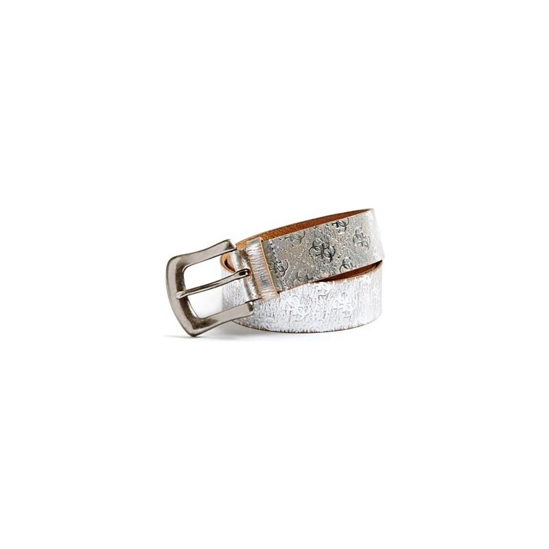 Guess Pásek Metallic Logo-Embossed Belt