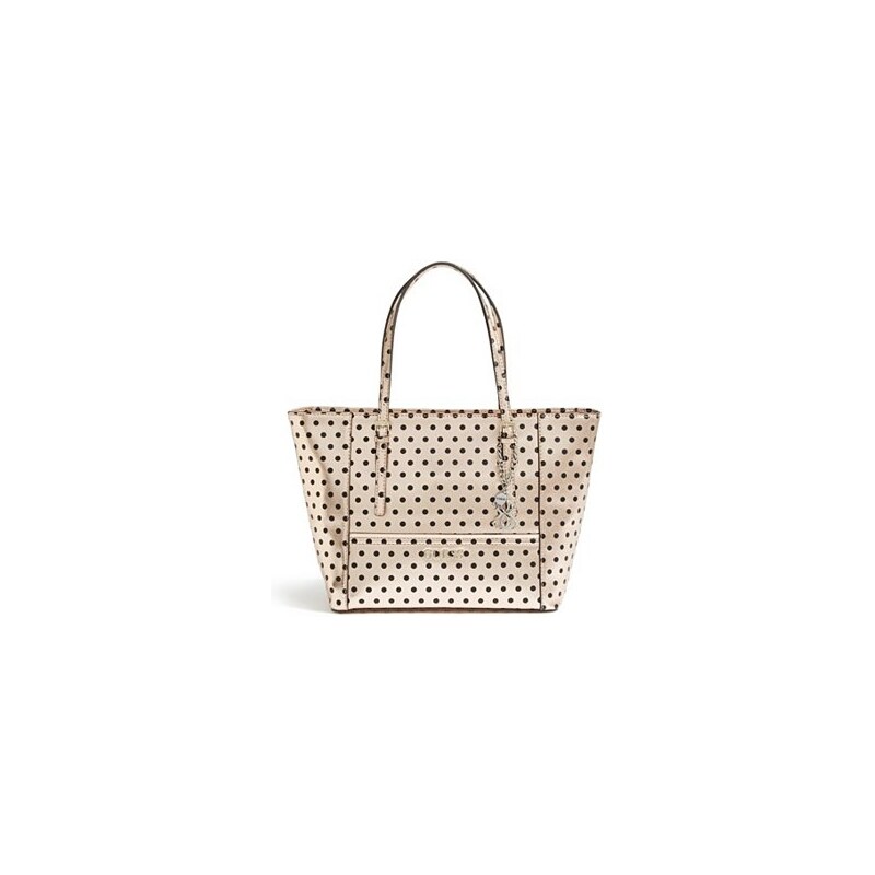 Guess Kabelka Delaney Rose Gold Polka Dot Small Classic Tote zlatá