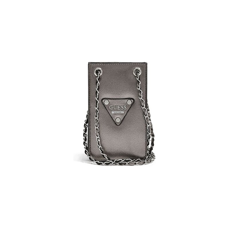 Guess Kabelka Chit Chat Pewter Smartphone Cross-Body
