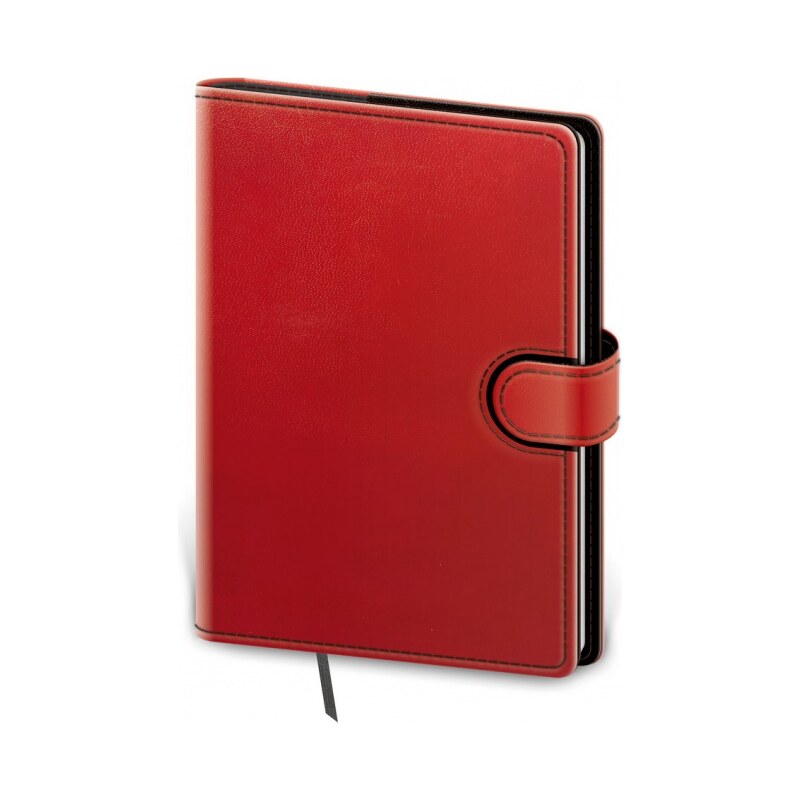 Helma 365, s.r.o. Notes - Zápisník Flip A5 tečkovaný - červená, černá 2024 BFL425-4-24