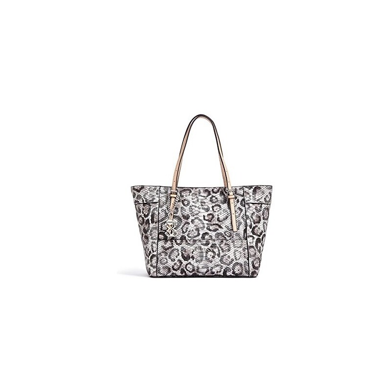 Guess Kabelka Delaney Snow Leopard-Print Small Classic Tote