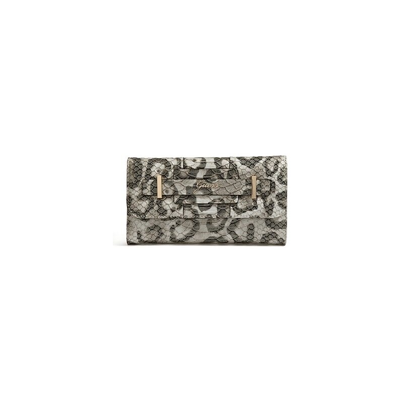 Guess Peněženka Greyson Leopard-Print Slim Clutch