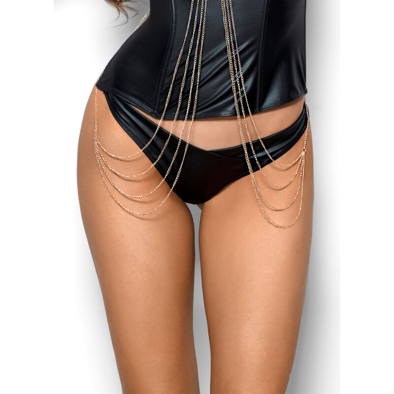Svůdná tanga V-8325 černá - Axami 74303066