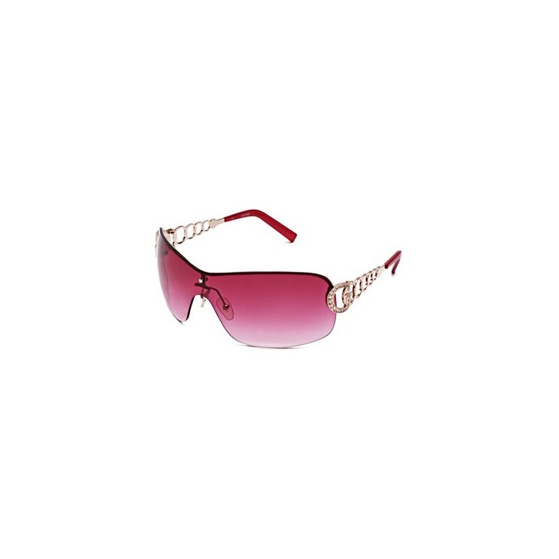 Guess Sluneční brýle Rimless Shield Sunglasses růžové