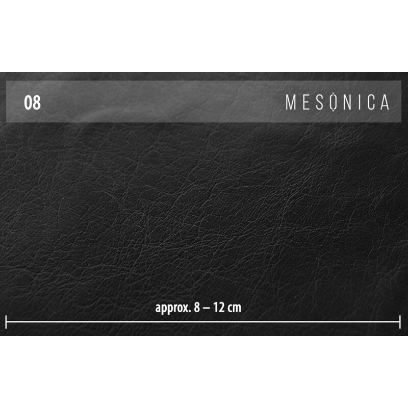 Černá vintage kožená rohová pohovka MESONICA Musso, pravá, 248 cm