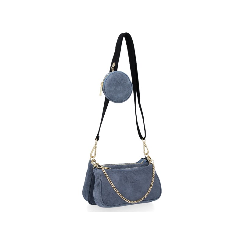 Kožené kabelka listonoška Vittoria Gotti indigo B40 61449221