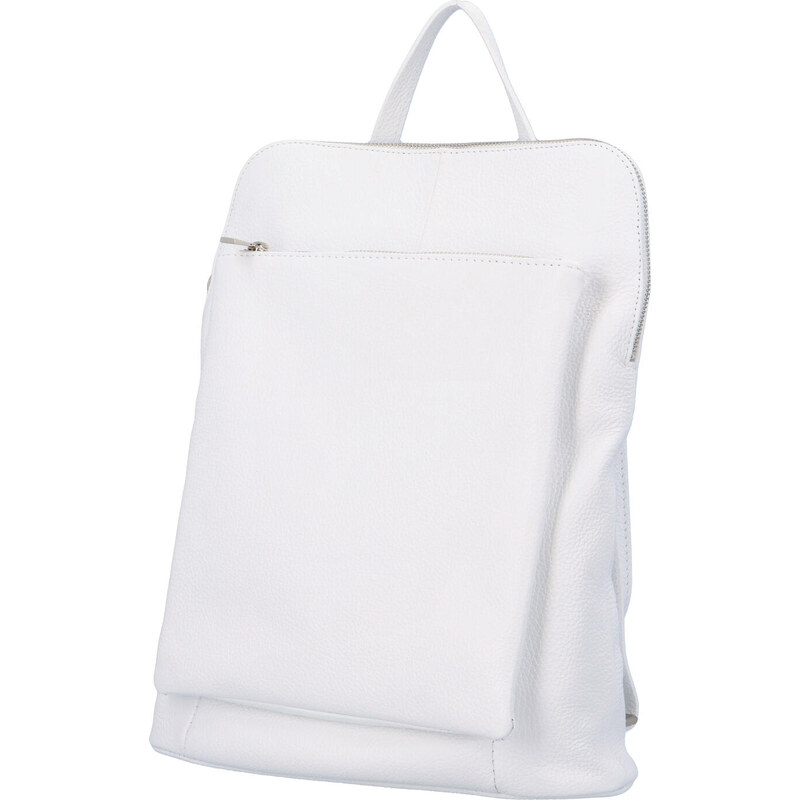 Dámský kožený batůžek kabelka bílý - ItalY Houtel bílá