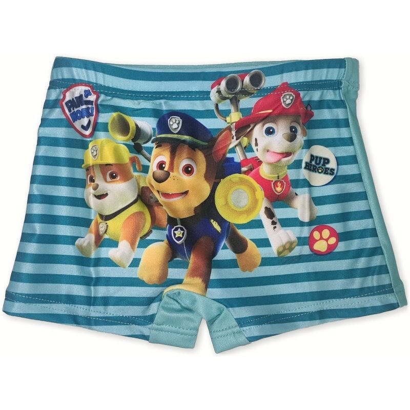 Setino Dětské / chlapecké plavky boxerky Tlapková patrola - Paw Patrol - motiv Pup Heroes