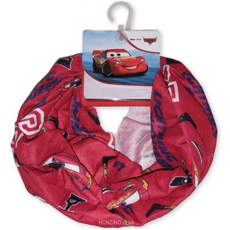 E plus M Dětský / chlapecký multifunkční šátek Auta - Cars - Blesk McQueen