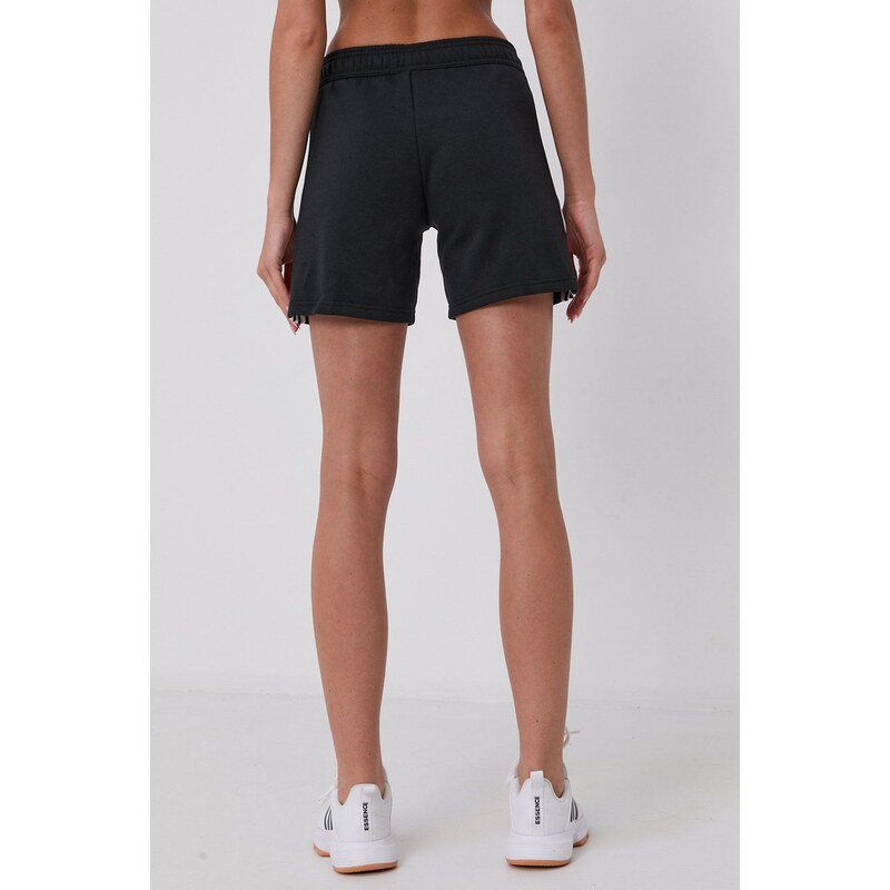 Kraťasy adidas Performance GM7330 dámské, černá barva, hladké, medium waist