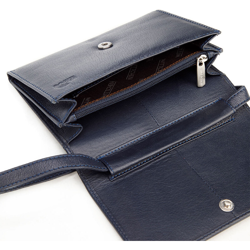Dámská peněženka Wittchen, tmavě tmavě modrá, přírodní kůže