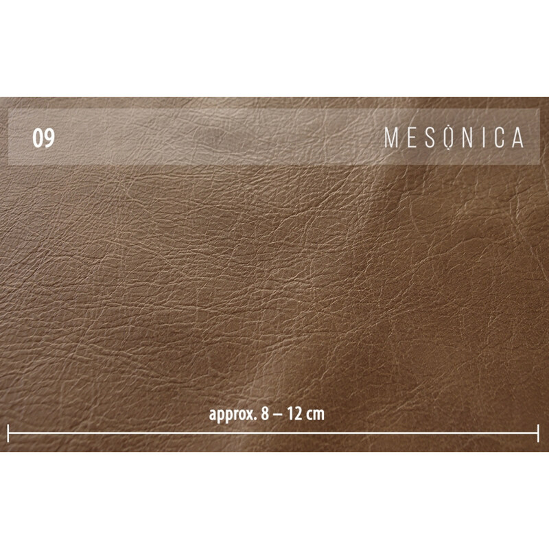Vintage hnědá kožená rohová pohovka MESONICA Puzo, levá, 240 cm