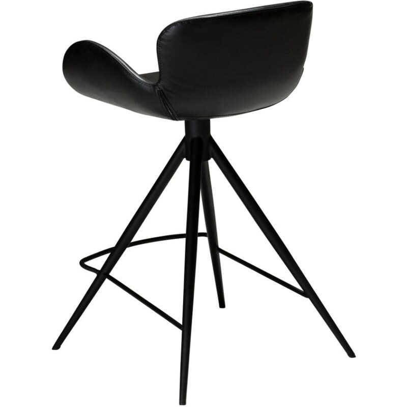 ​​​​​Dan-Form Černá koženková barová židle DAN-FORM Gaia 65 cm