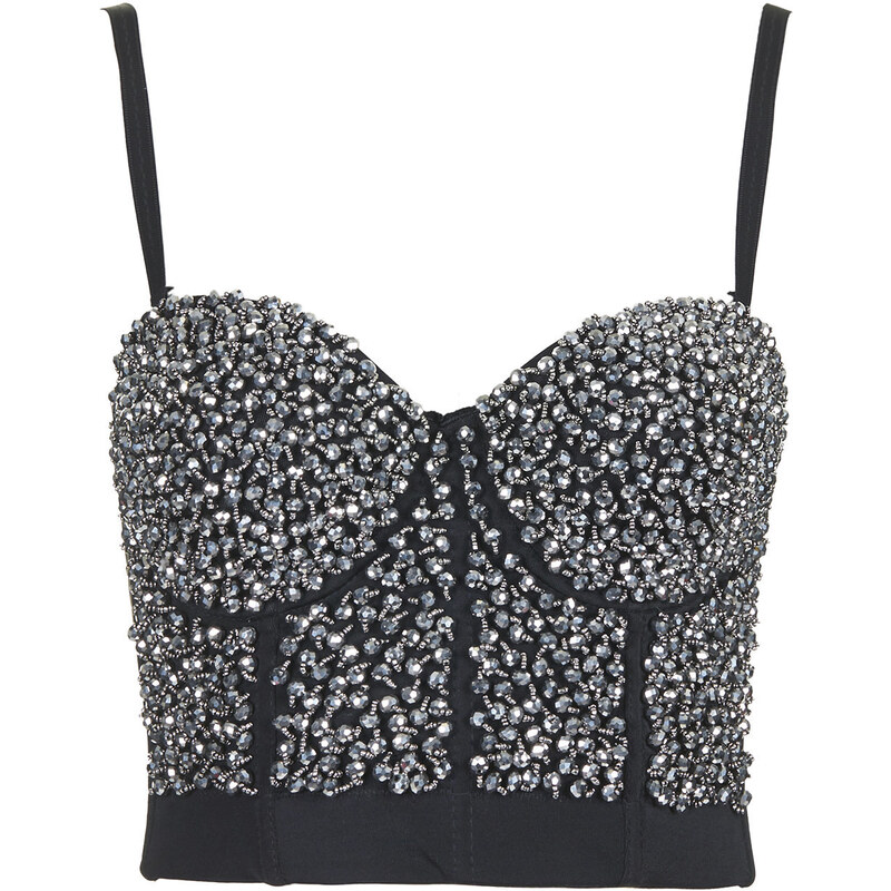 Topshop **Sequin Bustier by WYLDR