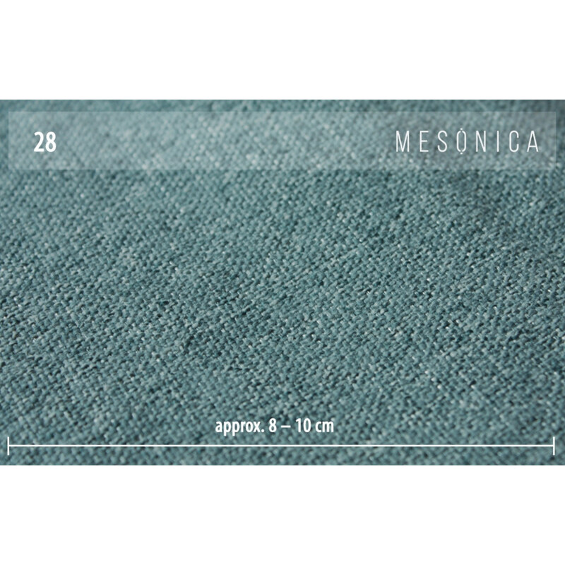 Světle modrá dvoumístná látková pohovka MESONICA Toro 187 cm