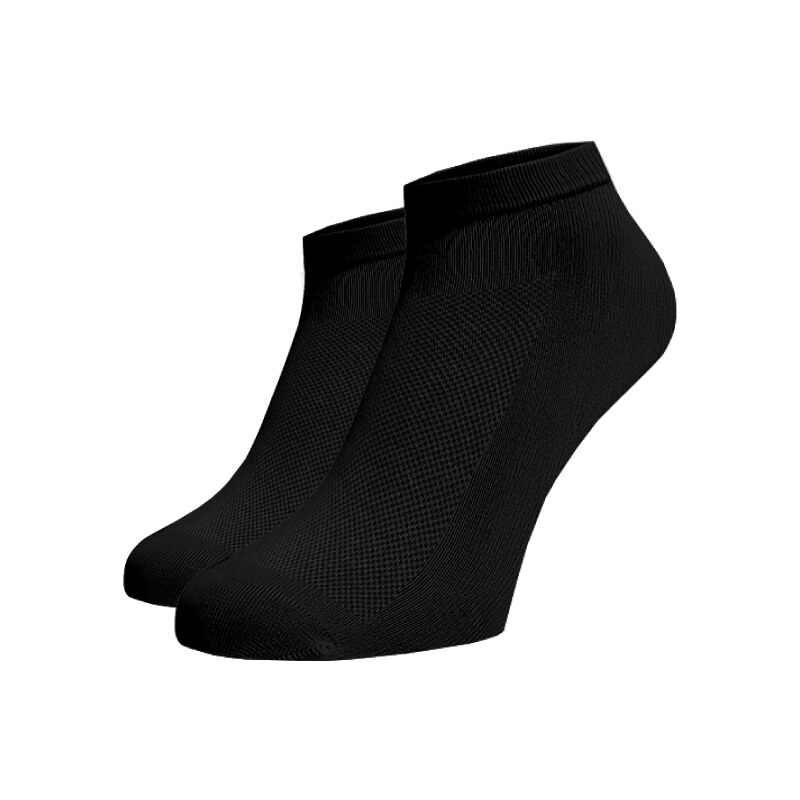 Benami Sportovní ponožky s žebrováním černé