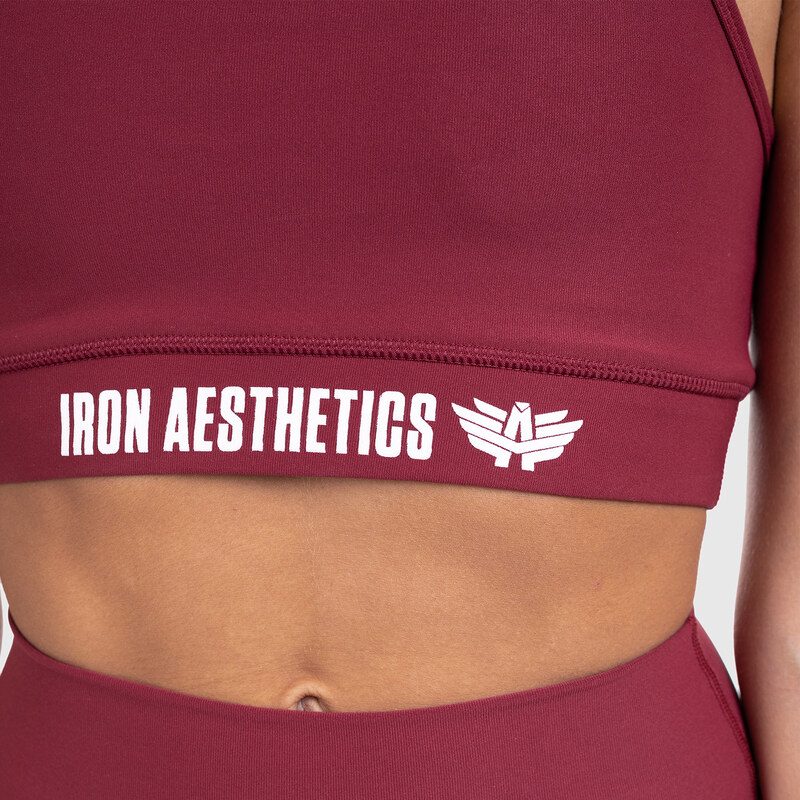 Dámská sportovní podprsenka STUFFED - Iron Aesthetics, bordová