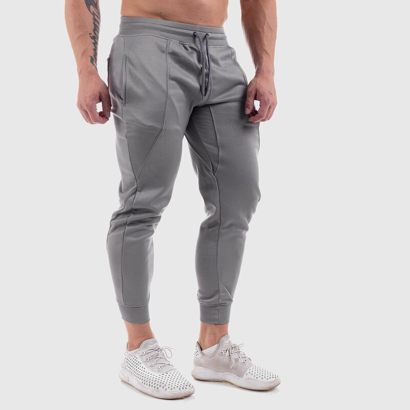 Jogger tepláky Iron Aesthetics Circle Star, šedé