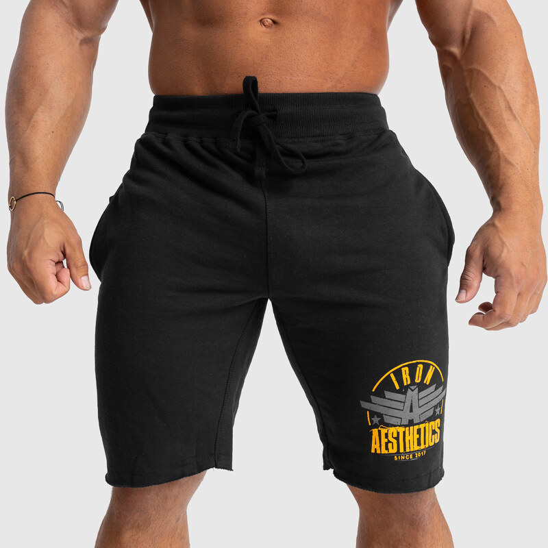 Pánské teplákové kraťasy Iron Aesthetics Force, černé