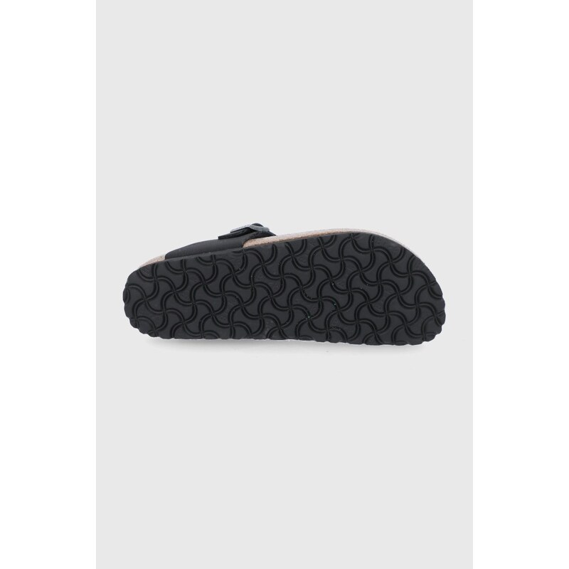 Žabky Birkenstock dámské, černá barva, na plochém podpatku, 1020487.BLACK-BLACK