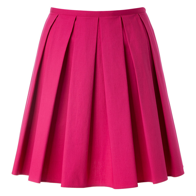 RED Valentino Stretch Cotton Pleated Skirt