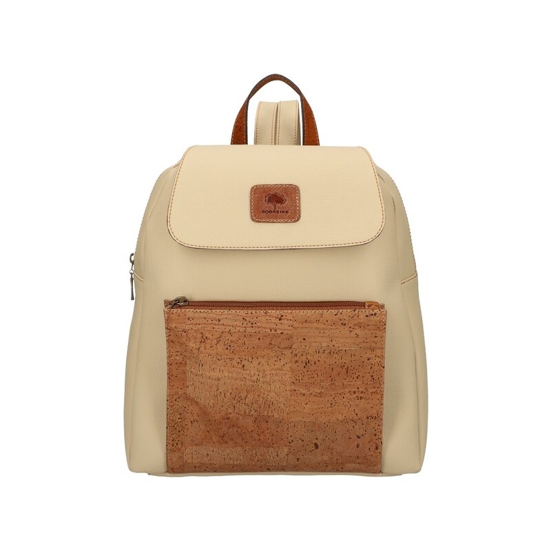 JABEKO Korkový batůžek Judite, Beige 32333009