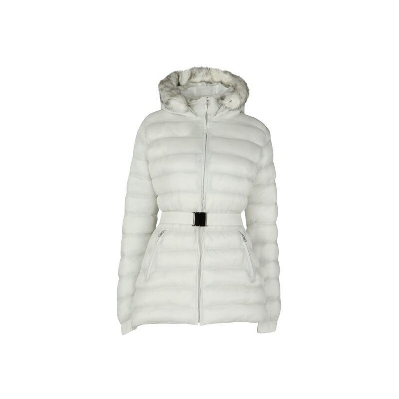 Rock and Rags Polly Puffa Coat Winter White 10 S