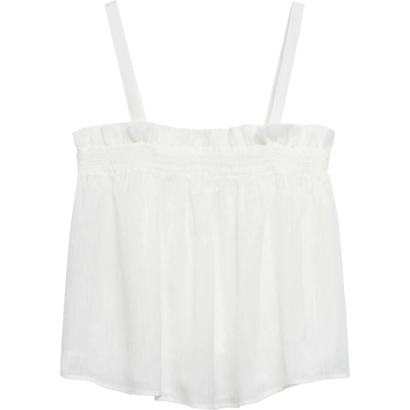MANGO Top Lecce bílá