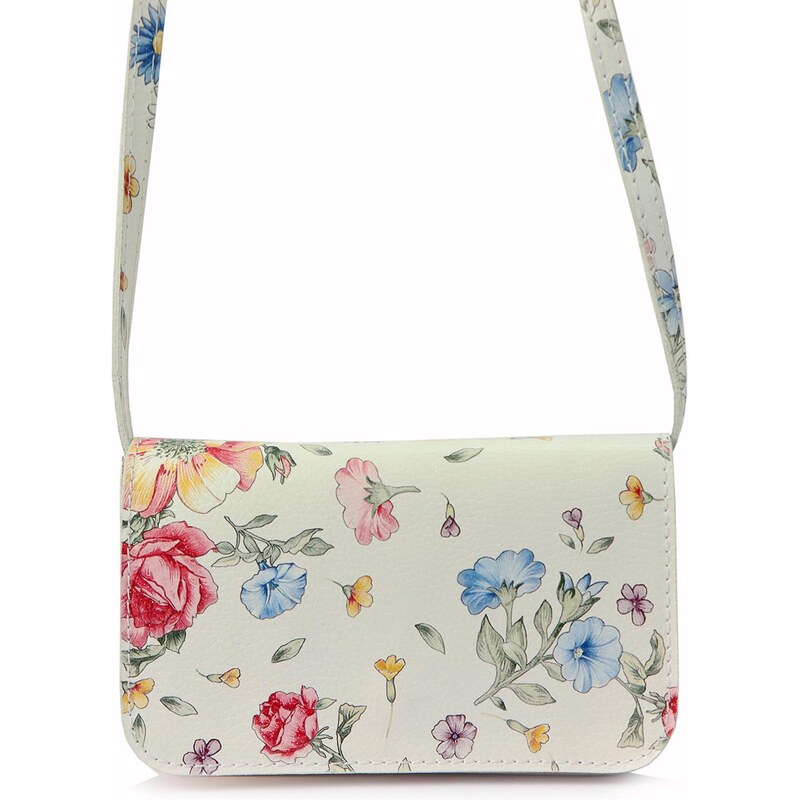 Dámská kožená crossbody kabelka Gregorio bílá 82536225
