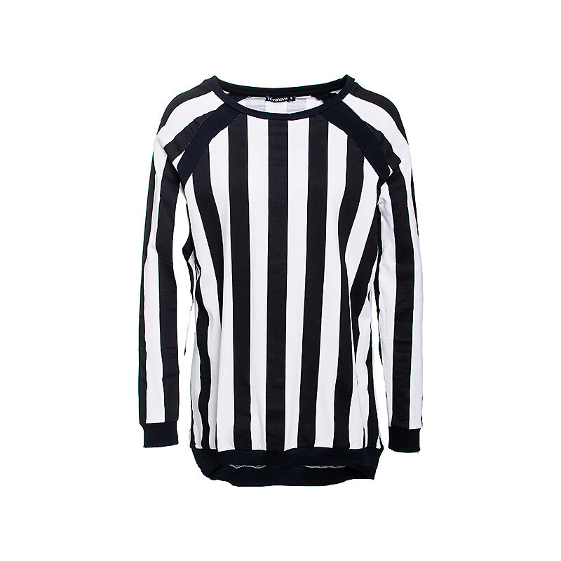 Terranova Stripes patterned maxi sweatshirt