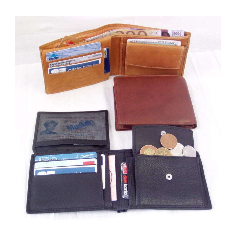 Arwel Pánská kožená peněženka -koňak