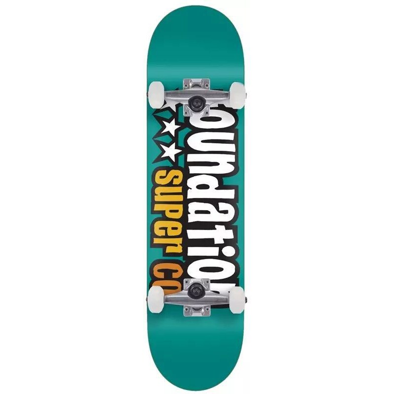 SK8 KOMPLET FOUNDATION 3 Star Teal - zelená -