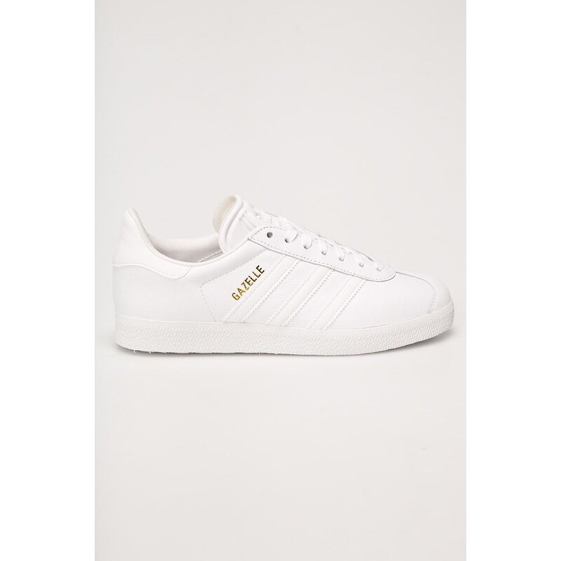 Boty adidas Originals Gazelle bílá barva, na plochém podpatku, BB5498 -  GLAMI.cz