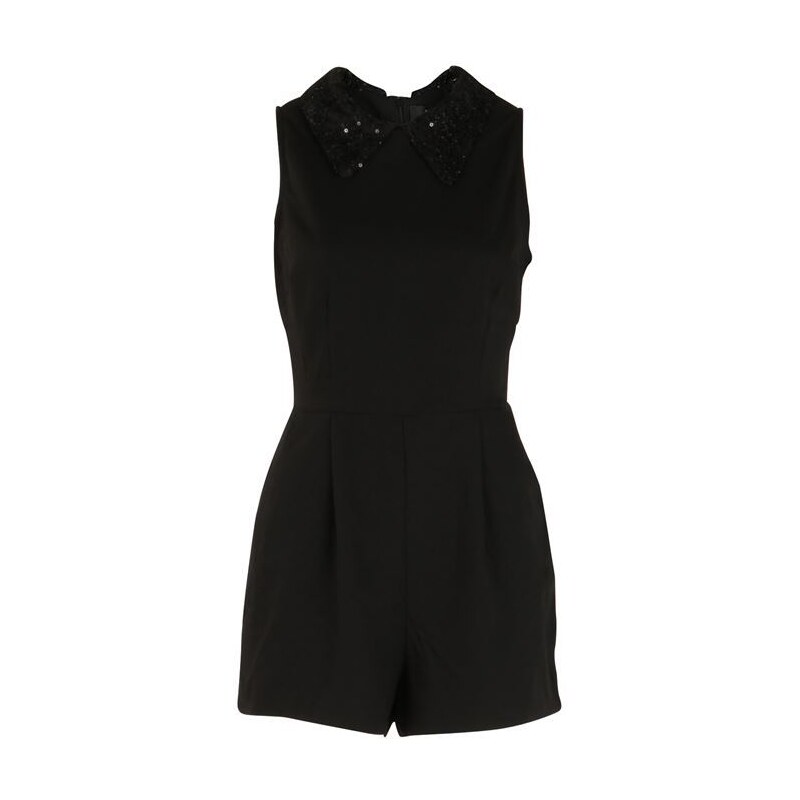 AX Paris Sequin Playsuit Black 8 (XS)