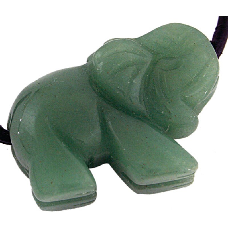 Milujeme Kameny Avanturín zelený - přívěsek slon