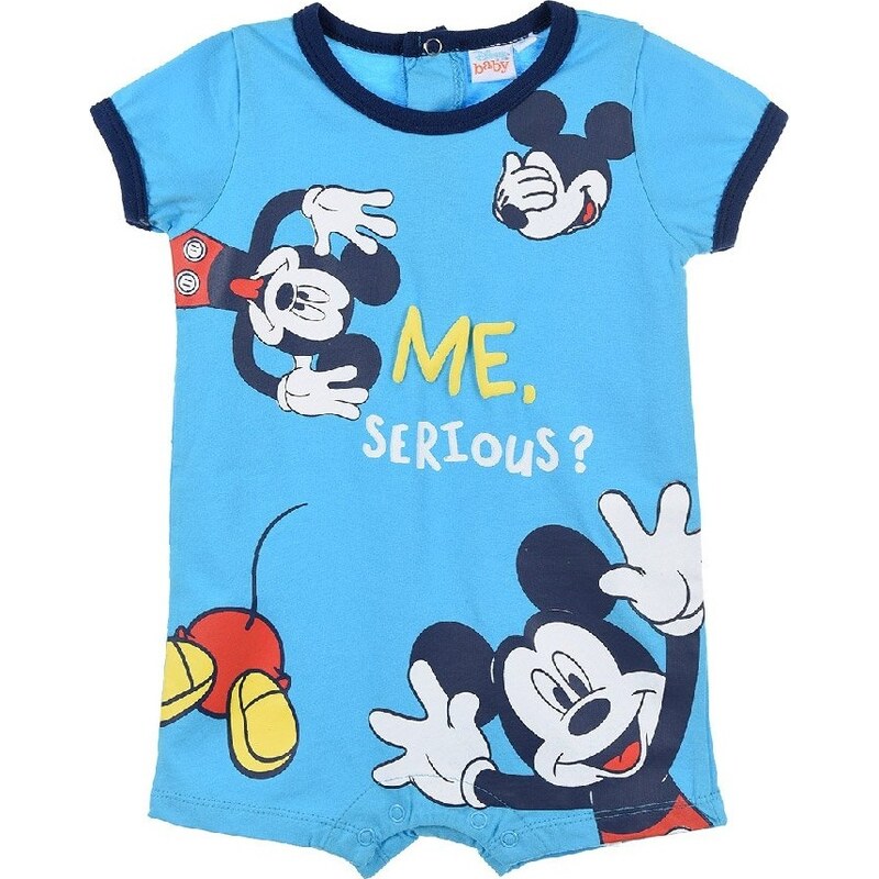 DISNEY MODRÉ CHLAPECKÉ KRÁTKÉ BODY MICKEY MOUSE Modrá