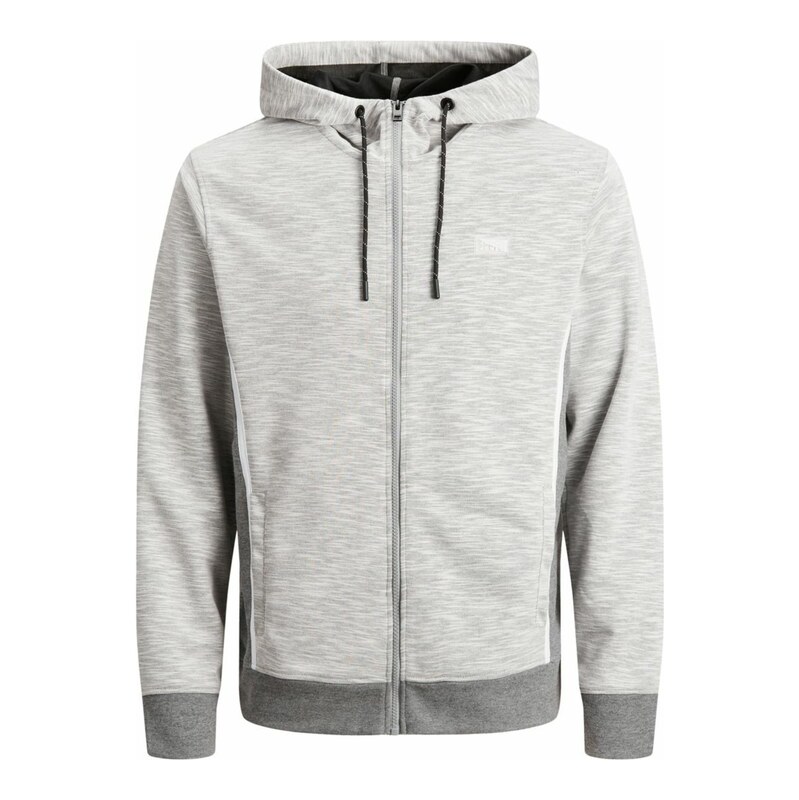 JACK & JONES Mikina světle šedá / tmavě šedá