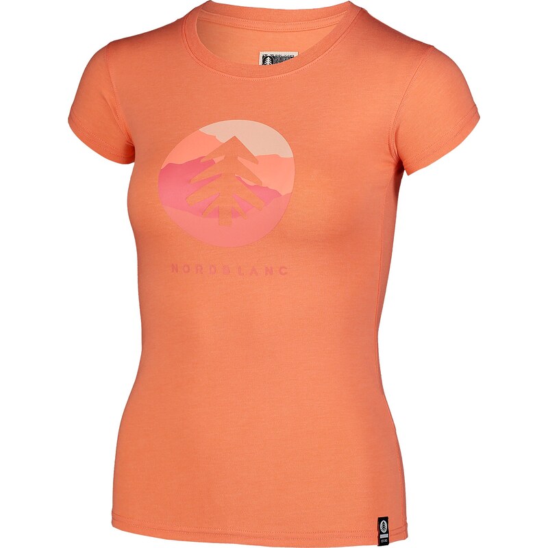 Nordblanc Oranžové dámské elastické tričko SUNTRE