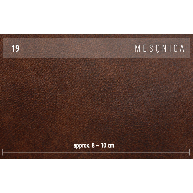 Hnědá koženková rohová pohovka MESONICA Toro, pravá 260 cm