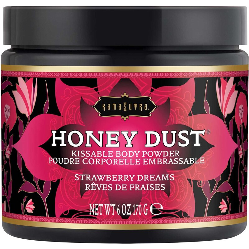 Kama Sutra Slíbatelný tělový pudr KamaSutra Honey Dust Strawberry Dreams, 170 g