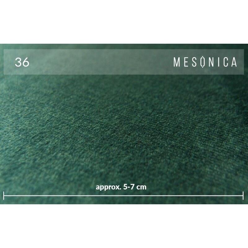 Zelené sametové křeslo MESONICA Musso