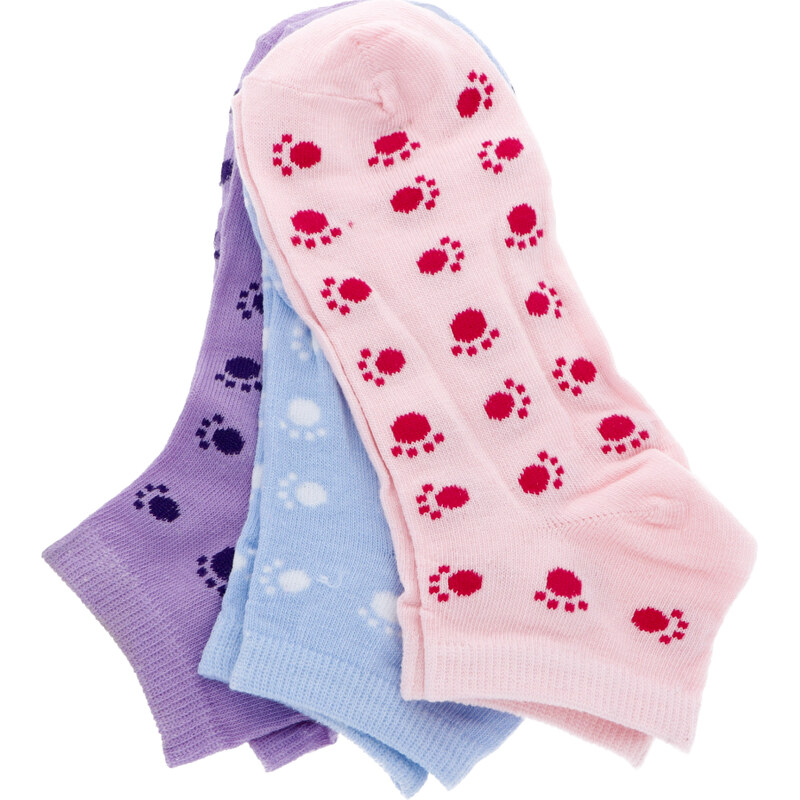 PESAIL Kotníkové ponožky 3 pack různé barvy 35-38 107588281