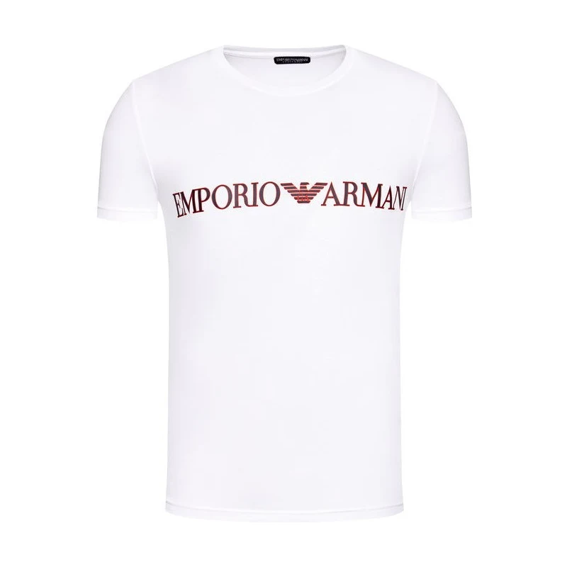 EMPORIO ARMANI pánské bílé tričko - GLAMI.cz