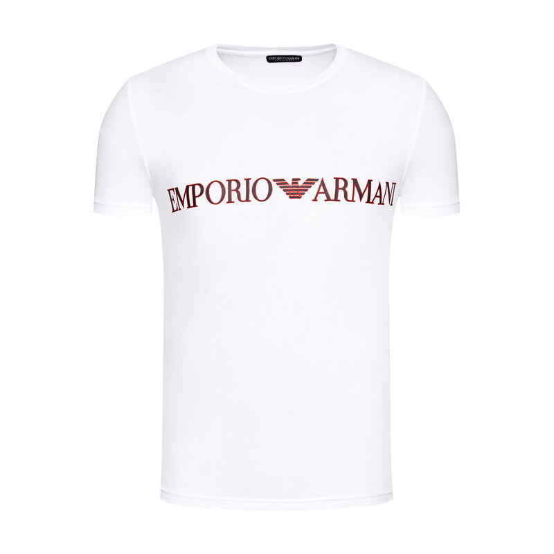 EMPORIO ARMANI pánské bílé tričko