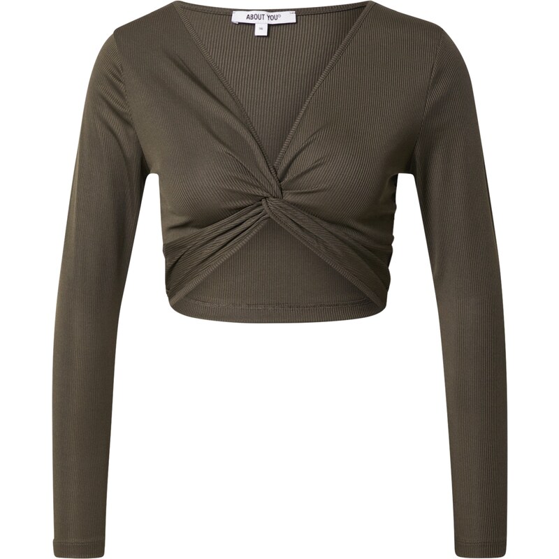 ABOUT YOU Tričko Paola khaki 109104169