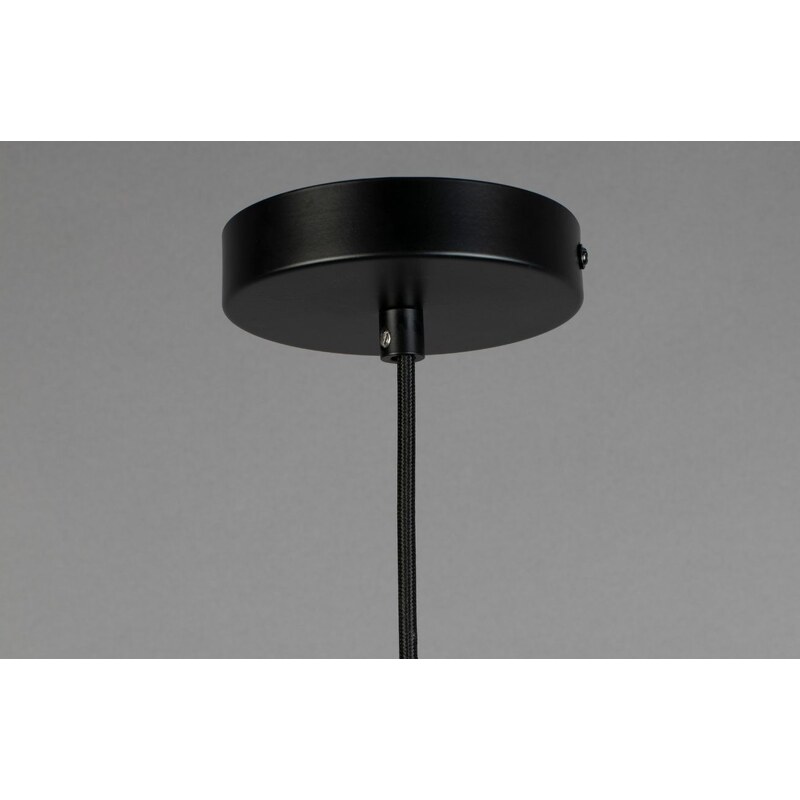 Černobílé vzorované závěsné světlo DUTCHBONE MING 45 cm