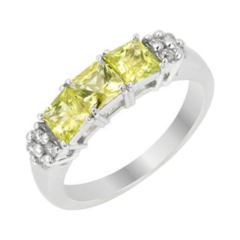 Eppi Prsten se žlutými safíry a diamanty Nipuna